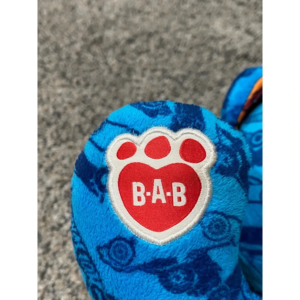 Build-A-Bear Hot Wheels Plush Unisex OS Blue Good Car Print Teddy Bear